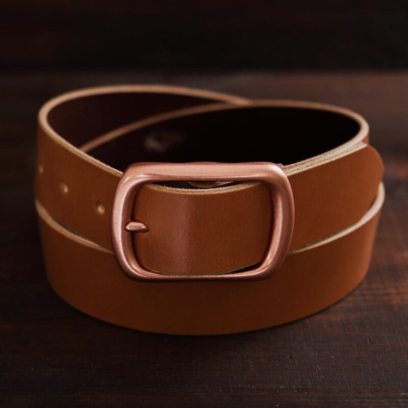 Copper Buckle Belt London Tan