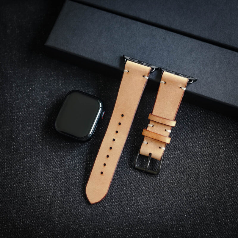 Läderarmband till Apple Watch Natur