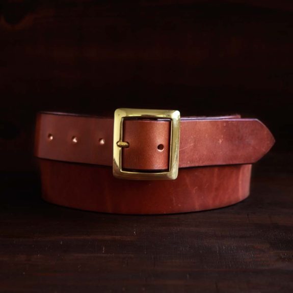 No. 2 Brown Garrison Leather Belt - Nordic EDC