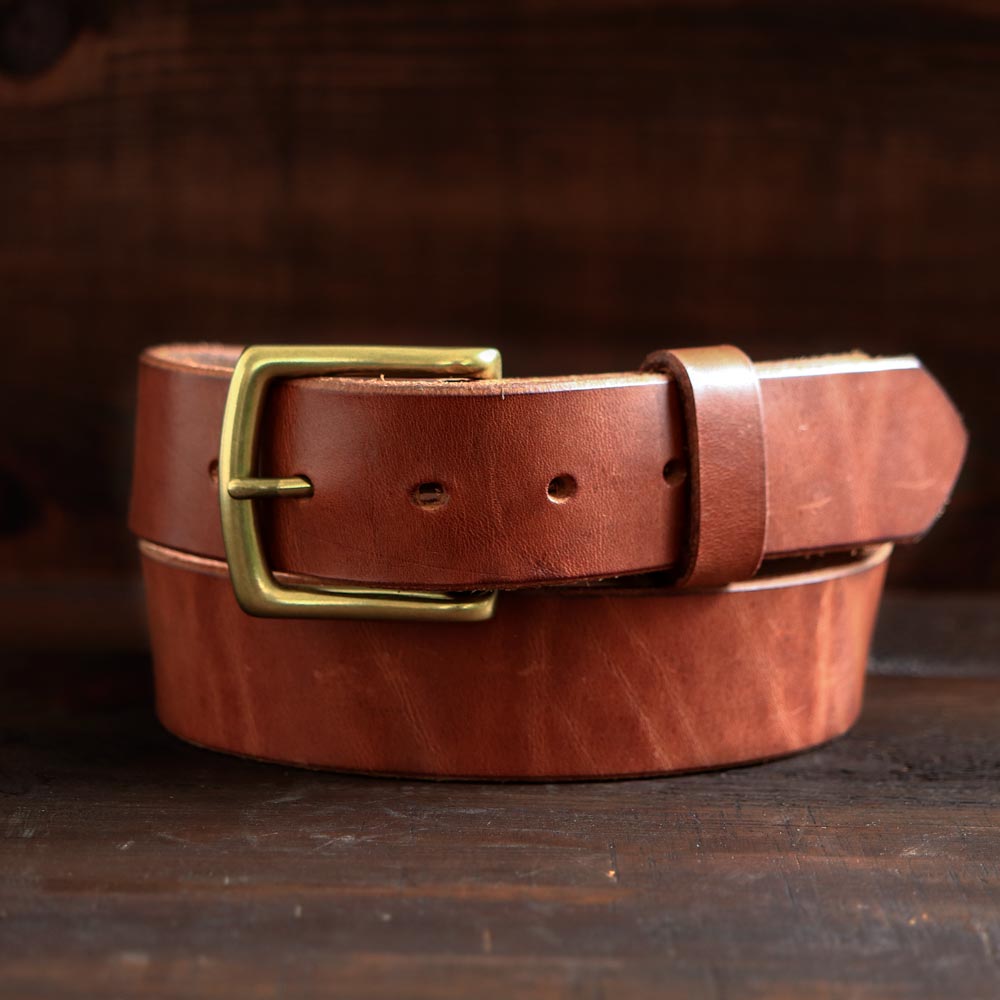 Handmade Brown Leather Belt by VIDA VIDA