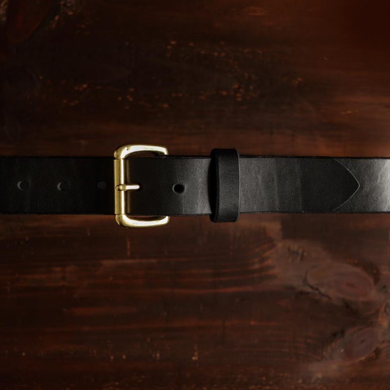 No. 1 - Black Leather Belt