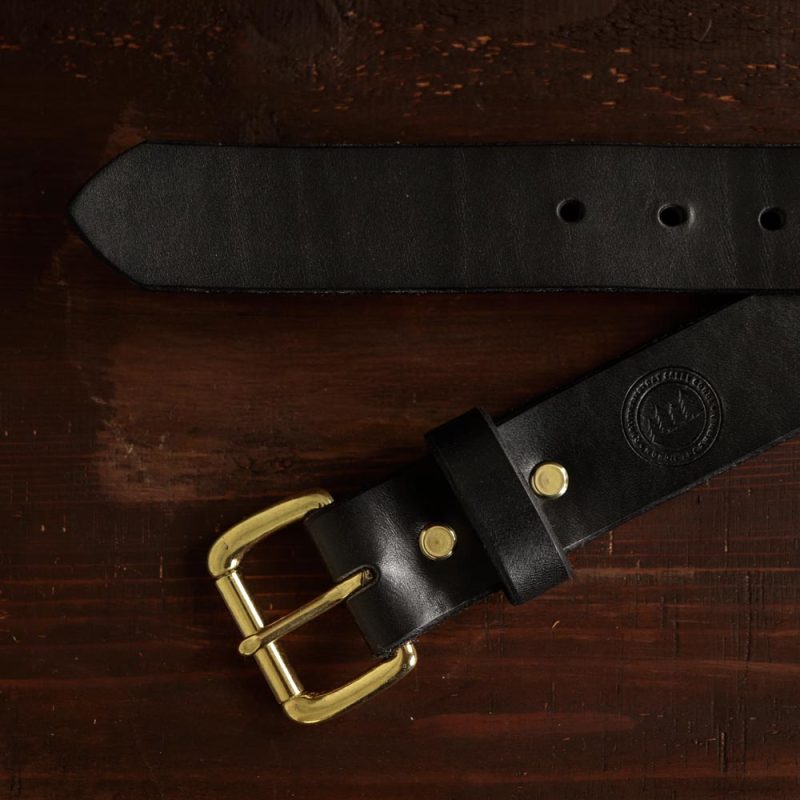 No. 1 - Black Leather Belt