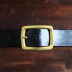 Black Garrison Leather Belt