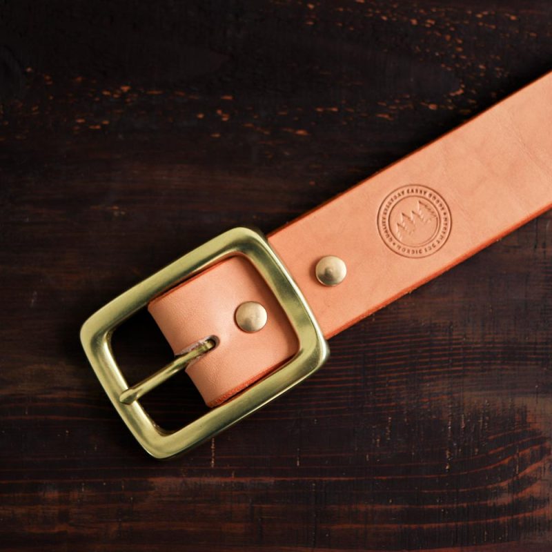 No. 5 Natural Garrison Leather Belt