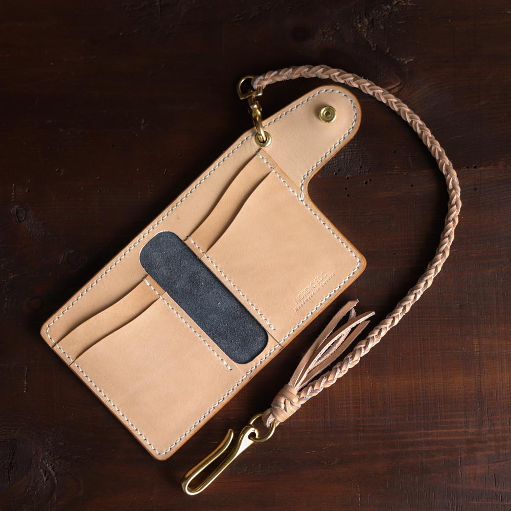 Belt Loop Leather Keychain - Dark Brown - Nordic EDC