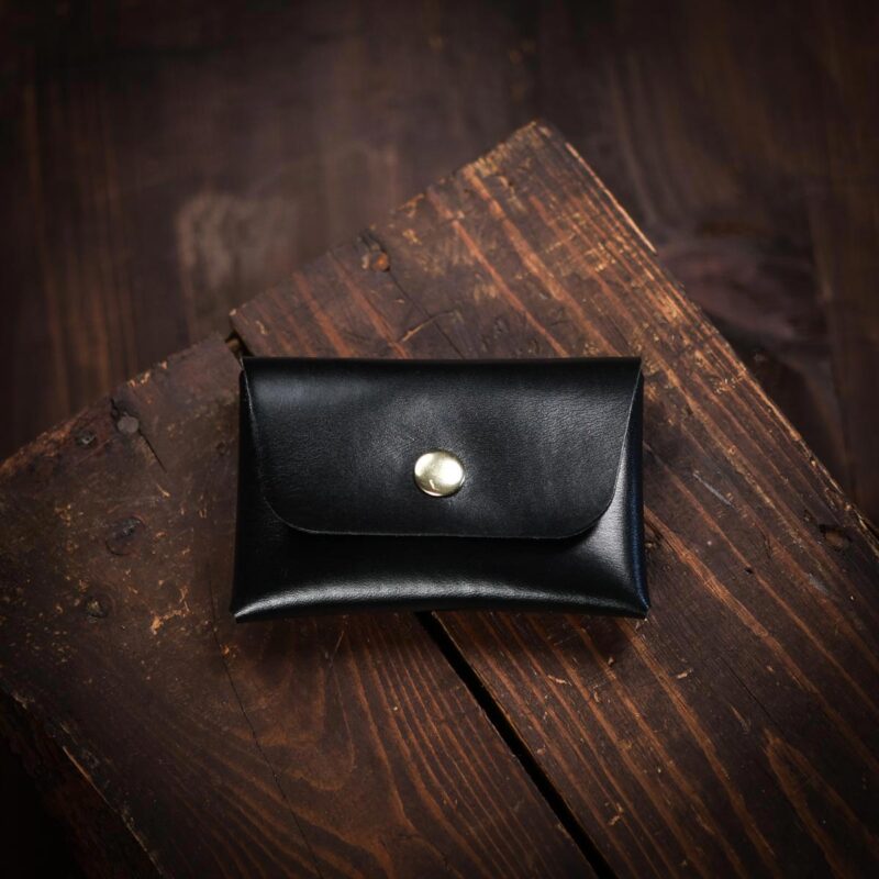 Coin and Cards Leather Wallet Closed