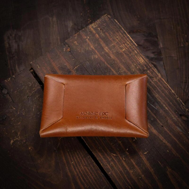 Coin and Cards Leather Wallet Brown Back