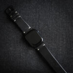 Leather Apple Watch Band Black with apple watch